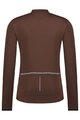 SHIMANO Cycling summer long sleeve jersey - VERTEX THERMAL LONG - brown