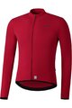 SHIMANO Cycling summer long sleeve jersey - VERTEX THERMAL LONG - red