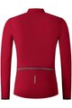 SHIMANO Cycling summer long sleeve jersey - VERTEX THERMAL LONG - red