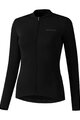 SHIMANO Cycling winter long sleeve jersey - KAEDE THERMAL LONG - black