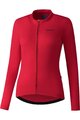 SHIMANO Cycling winter long sleeve jersey - KAEDE THERMAL LONG - pink