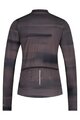 SHIMANO Cycling winter long sleeve jersey - KAEDE PRINTED LONG - purple/grey