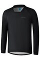 SHIMANO Cycling summer long sleeve jersey - MYOKO LONG WARM - black