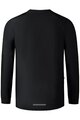 SHIMANO Cycling summer long sleeve jersey - MYOKO LONG WARM - black