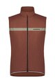 SHIMANO Cycling gilet - EVOLVE WIND INSULATED - brown