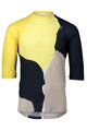 POC Cycling short sleeve jersey - MTB PURE 3/4 - yellow/black/grey