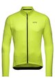GORE Cycling winter long sleeve jersey - C3 THERMO - yellow