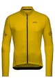 GORE Cycling winter long sleeve jersey - C3 THERMO - yellow