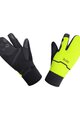 GORE Cycling long-finger gloves - GTX INFINIUM THERMO SPLIT - yellow/black