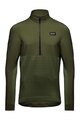 GORE Cycling windproof jacket - TRAILPR HYBRID - green
