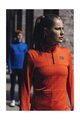 GORE Cycling long sleeve t-shirt - EVERYDAY THERMO 1/4-ZIP WMN - orange