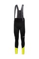 GORE Cycling long bib trousers - SPINSHIFT THERMO - black/yellow