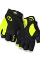 GIRO Cycling fingerless gloves - STRADE - yellow/black