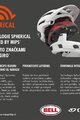 BELL Cycling helmet - SUPER DH - white/black