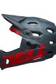 BELL Cycling helmet - SUPER DH - green/red