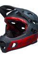 BELL Cycling helmet - SUPER DH - green/red