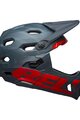 BELL Cycling helmet - SUPER DH - green/red