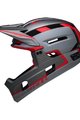 BELL Cycling helmet - SUPER AIR R SPHERICAL - grey/red