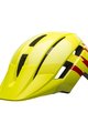 BELL Cycling helmet - SIDETRACK II YOUTH - yellow/red