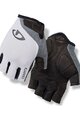GIRO Cycling fingerless gloves - JAGETTE - white/grey