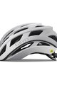 GIRO Cycling helmet - HELIOS - white/silver