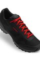GIRO Cycling shoes - GAUGE - black/red