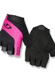 GIRO Cycling fingerless gloves - TESSA - black/pink