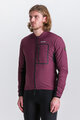SANTINI Cycling thermal jacket - ALPHA TRAIL - bordeaux