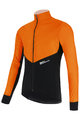 SANTINI Cycling thermal jacket - REDUX VIGOR - orange/black