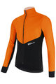 SANTINI Cycling thermal jacket - REDUX VIGOR - orange/black