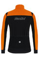 SANTINI Cycling thermal jacket - REDUX VIGOR - orange/black