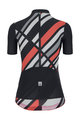 SANTINI Cycling short sleeve jersey - SLEEK RAGGIO LADY - black/pink