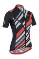 SANTINI Cycling short sleeve jersey - SLEEK RAGGIO LADY - black/pink