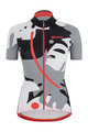 SANTINI Cycling short sleeve jersey - GIADA MAUI LADY - black/grey/white