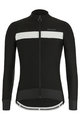 SANTINI Cycling winter long sleeve jersey - ADAPT WOOL - white/black