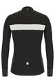 SANTINI Cycling winter long sleeve jersey - ADAPT WOOL - white/black