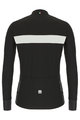SANTINI Cycling winter long sleeve jersey - ADAPT WOOL - white/black