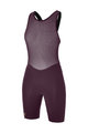 SANTINI Cycling bib shorts - UNICO - bordeaux