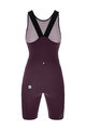 SANTINI Cycling bib shorts - UNICO - bordeaux