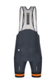 SANTINI Cycling bib shorts - KARMA KINETIC - grey