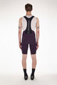 SANTINI Cycling bib shorts - UNICO - bordeaux