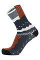 SANTINI Cyclingclassic socks - OPTIC - white/orange/grey