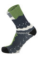 SANTINI Cyclingclassic socks - OPTIC - white/light green/grey