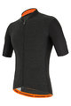 SANTINI Cycling short sleeve jersey - COLORE PURO - grey/black