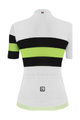 SANTINI Cycling short sleeve jersey - ECOSLEEK BENGAL LADY - white/light green/black