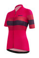 SANTINI Cycling short sleeve jersey - ECOSLEEK BENGAL LADY - red/black