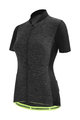 SANTINI Cycling short sleeve jersey - COLORE PURO LADY - grey/black