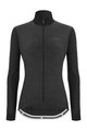 SANTINI Cycling winter long sleeve jersey - COLORE PURO LADY - grey/black