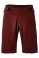 SANTINI Cycling shorts without bib - FULCRO - bordeaux