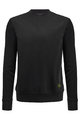 SANTINI Cycling winter long sleeve jersey - WINDBLOCK - black